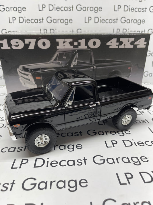 ACME 1970 Chevrolet K-10 4x4 Black Truck A1807215 1:18 Diecast