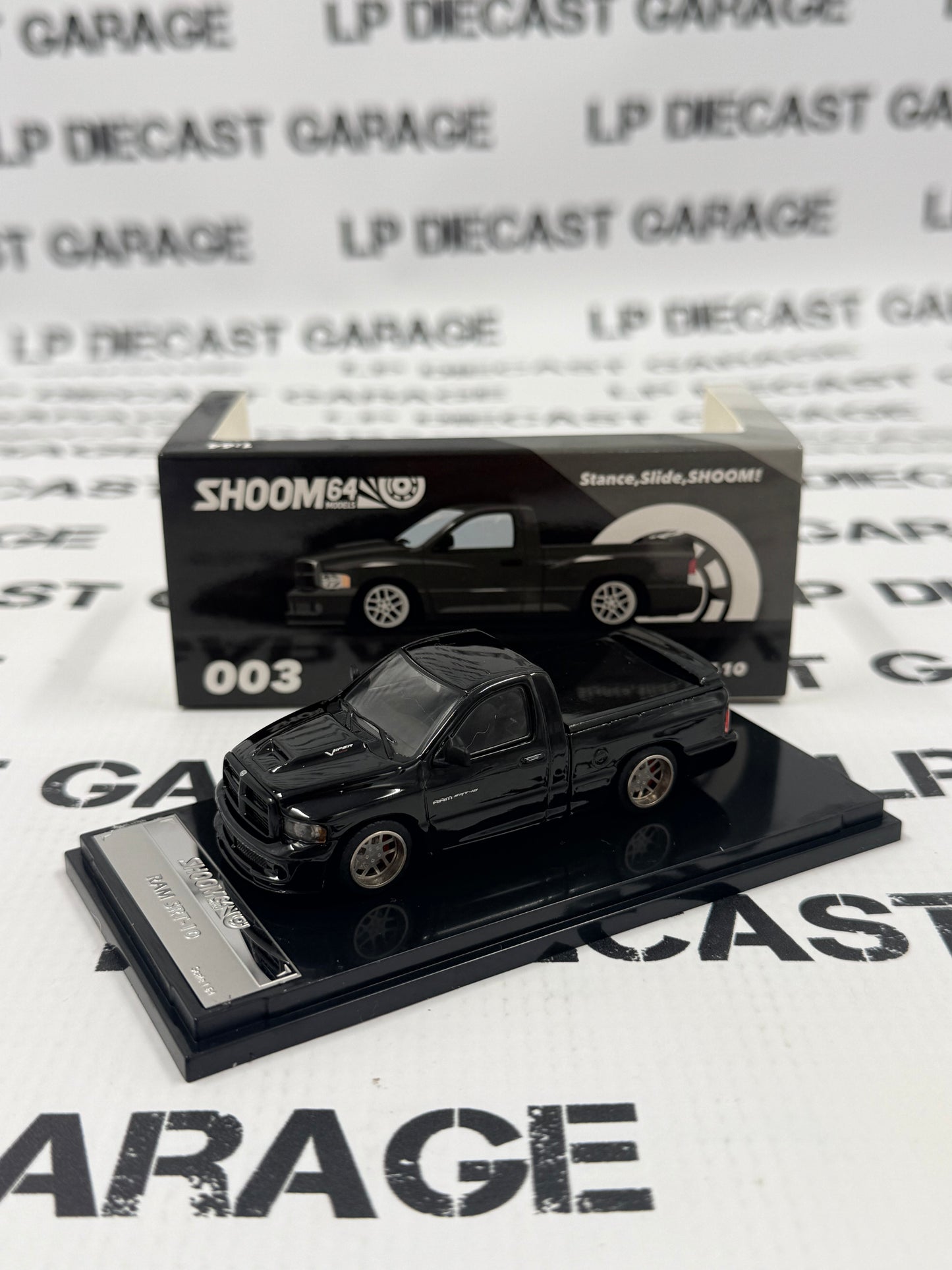 GCD Shoom Dodge Ram SRT10 Black Truck 1:64 Diecast