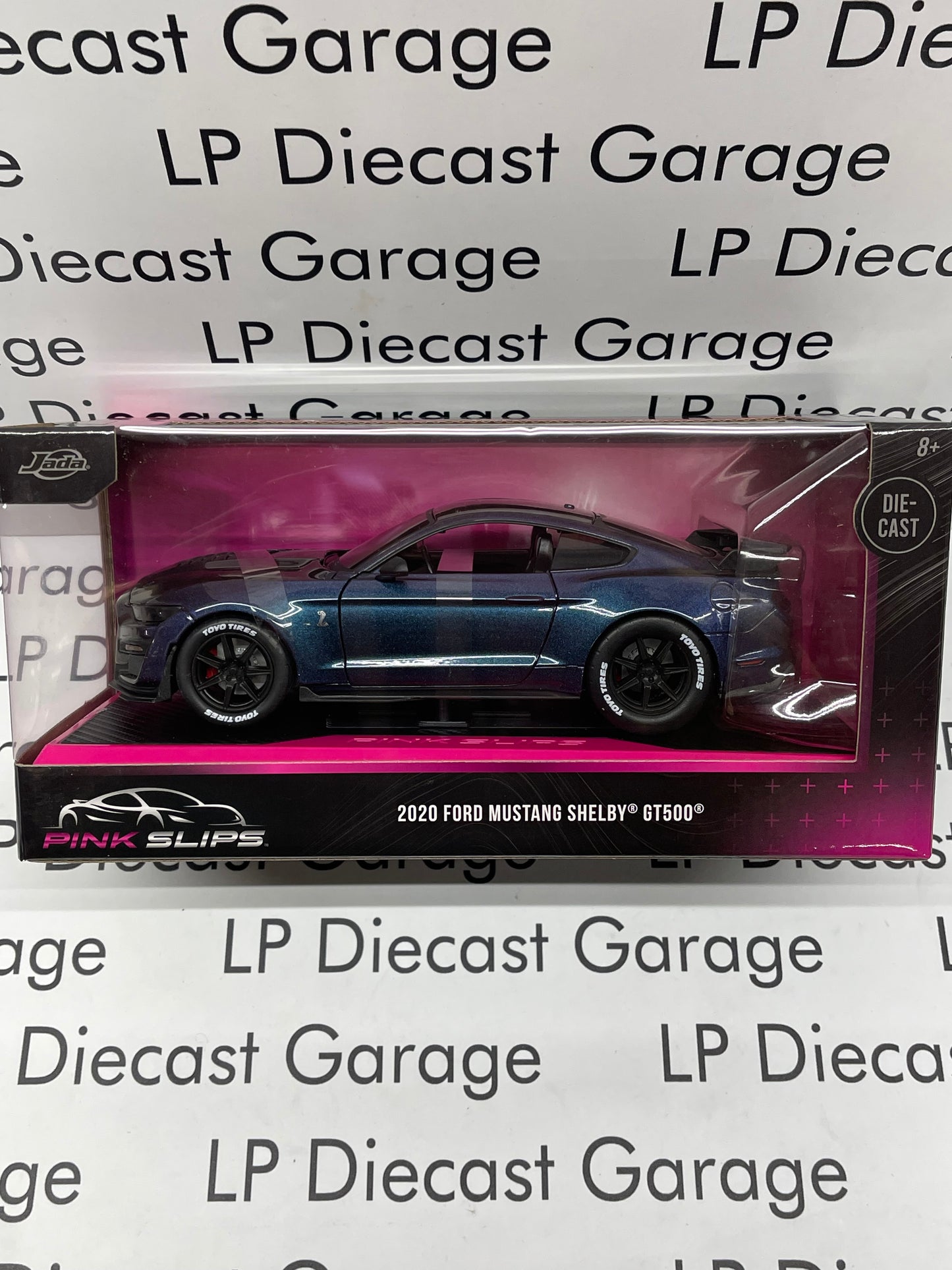 JADA 2020 Ford Mustang Shelby GT500 Mischievous Purple Pink Slips 1:24 Diecast