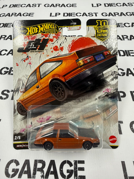 HOT WHEELS Toyota AE86 Sprinter Trueno Orange 1:64 Diecast Japan Historics 5