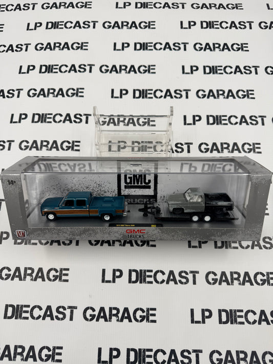 M2 1973 GMC Sierra 3500 & 1973 Chevrolet Cheyenne Super 10 1:64 Diecast Haulers
