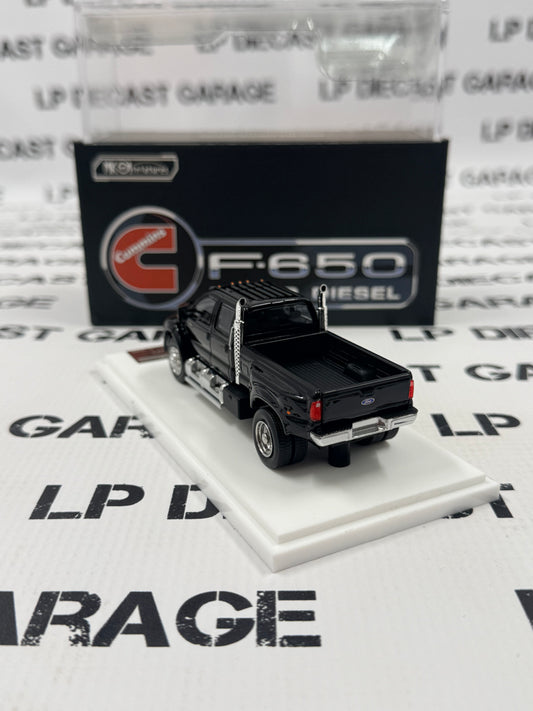 MK Miniatures 2015 Ford F-650 Truck Black 1:64 Diecast HEC Exclusive