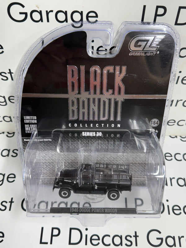 GREENLIGHT 1946 Dodge Power Wagon Fire Truck 1:64 Diecast Black Bandit ...