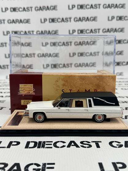 STAMP MODELS 1980 Cadillac Superior Hearse White 1:43 Scale Resin Model