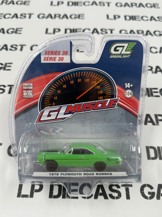 GREENLIGHT 1970 Plymouth Road Runner Green 1:64 Diecast GL Muscle