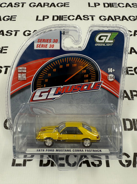 GREENLIGHT 1979 Ford Mustang Cobra Yellow 1:64 Diecast GL Muscle