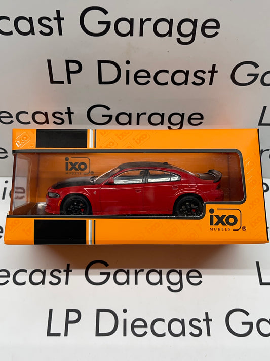 IXO Models 2021 Dodge Charger SRT Hellcat Red & Black 1:43 Scale Diecast