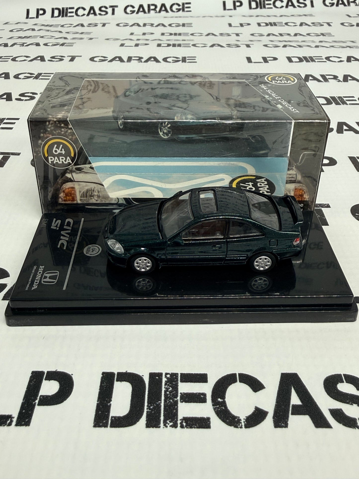 PARA64 1999 Honda Civic Clover Green 1:64 Diecast LHD