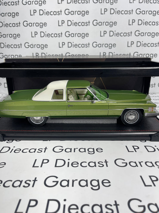 STAMP MODELS 1974 Cadillac Coupe Deville Persian Lime Firemist 1:18 Scale Resin Model