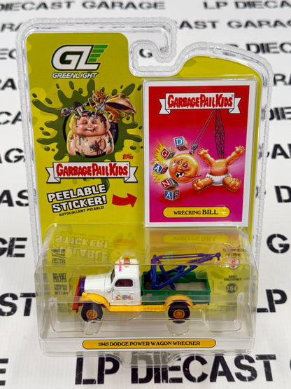 GREENLIGHT 1945 Dodge Power Wagon Wrecking Bill 1:64 Diecast Garbage Pail Kids