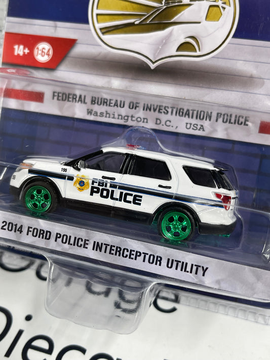 CHASE GREENLIGHT 2014 Ford Police Interceptor Utility FBI Police 1:64 Diecast Hot Pursuit