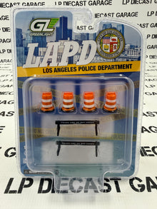 GREENLIGHT LAPD Los Angeles Police Accessory Kit Road Block 1:64 Diecast