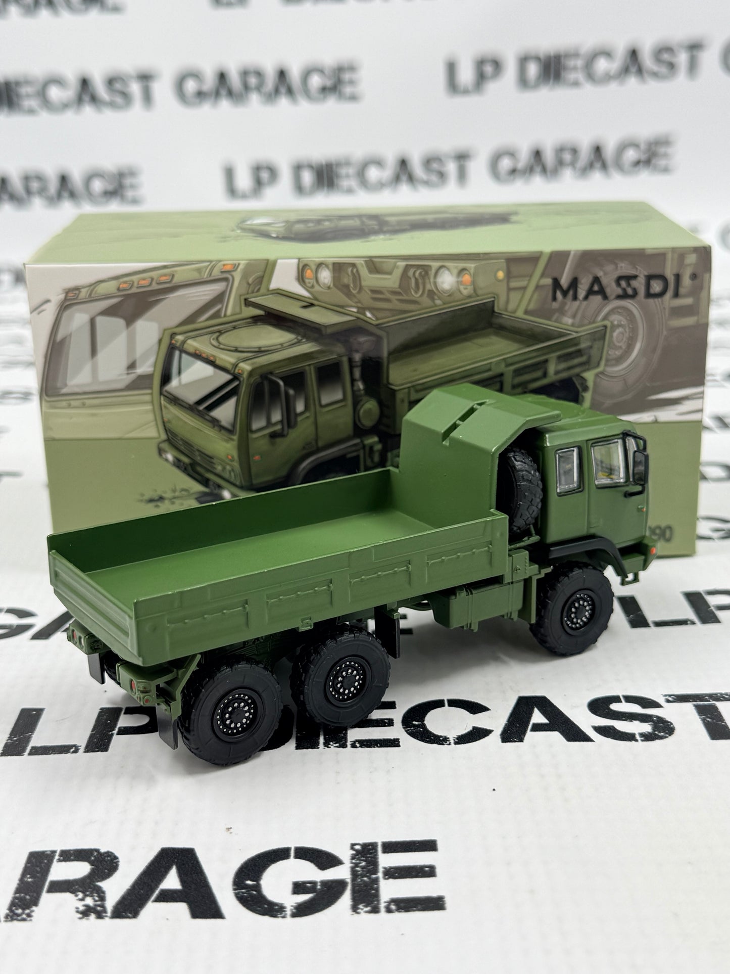 MODEL TRUCK FMTV M1090 Military Dump Truck Green 1:64 Diecast Army