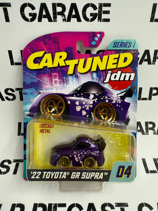 CARTUNED '22 Toyota GR Supra Purple JDM 1:64 Diecast Series 1