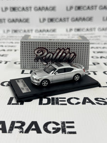 ROLLIN 2008 Dodge Charger SRT8 Silver Sedan 1:64 Diecast