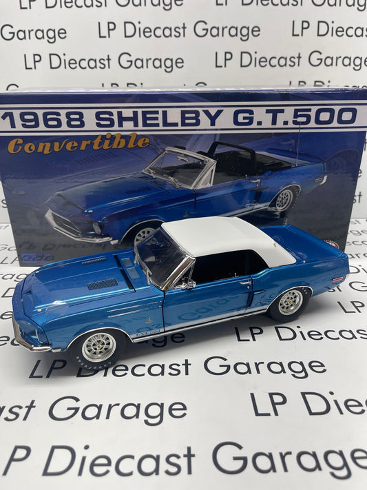 ACME 1968 Ford Mustang Shelby GT500 Convertible Acapulco Blue A1801848 1:18 Diecast