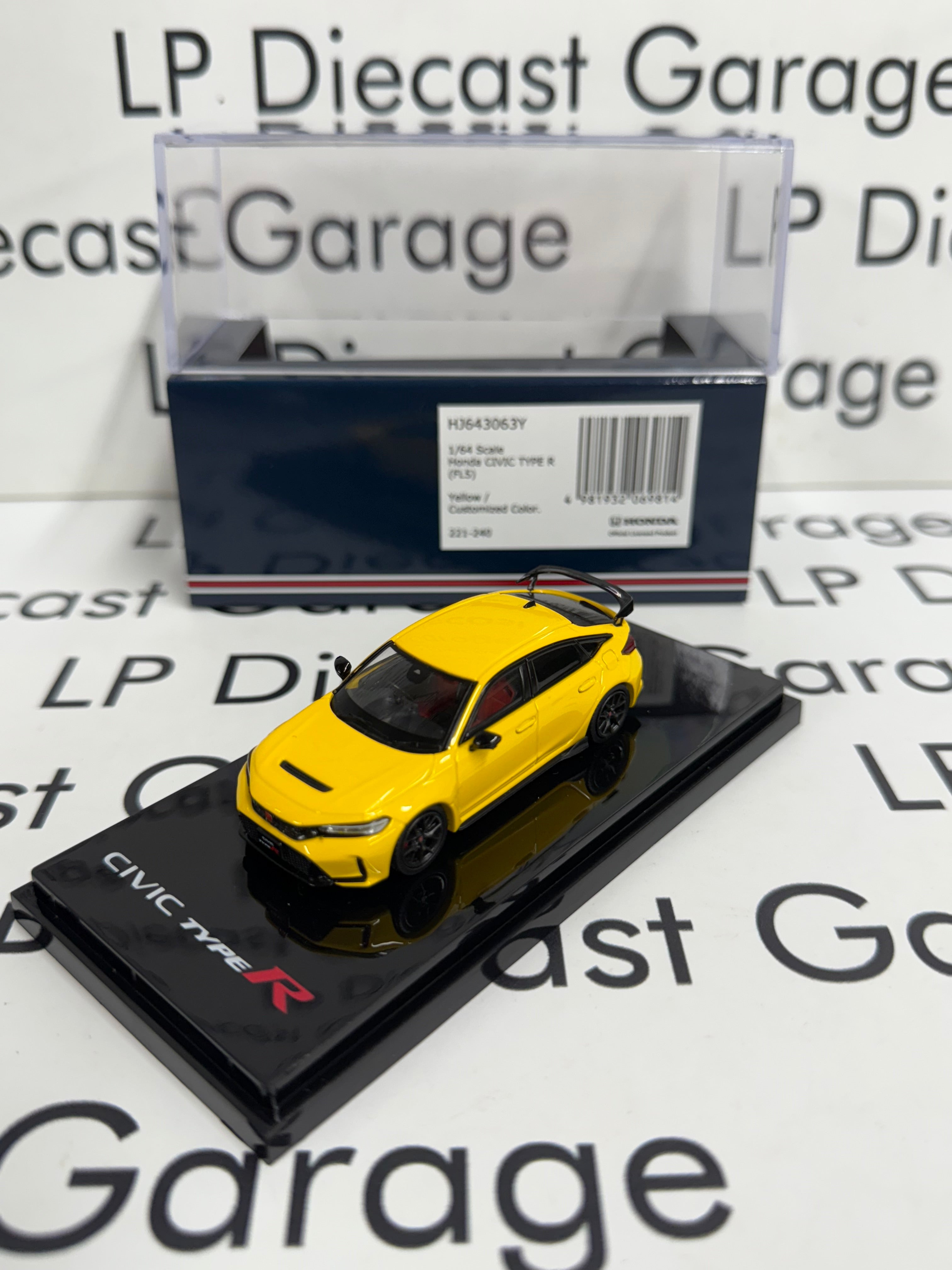 HOBBY JAPAN Honda Civic Type R FL5 Yellow Custom 1:64 Diecast – LP ...
