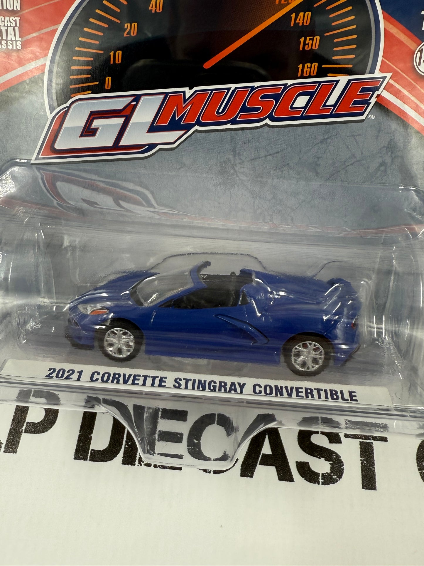 GREENLIGHT 2021 Chevrolet Corvette Stingray Blue 1:64 Diecast GL Muscle