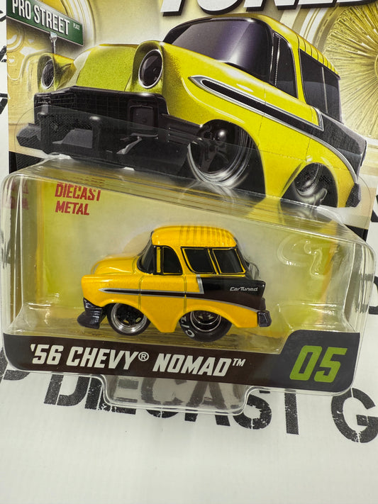 CARTUNED '56 Chevy Nomad Yellow 1:64 Diecast Series 4