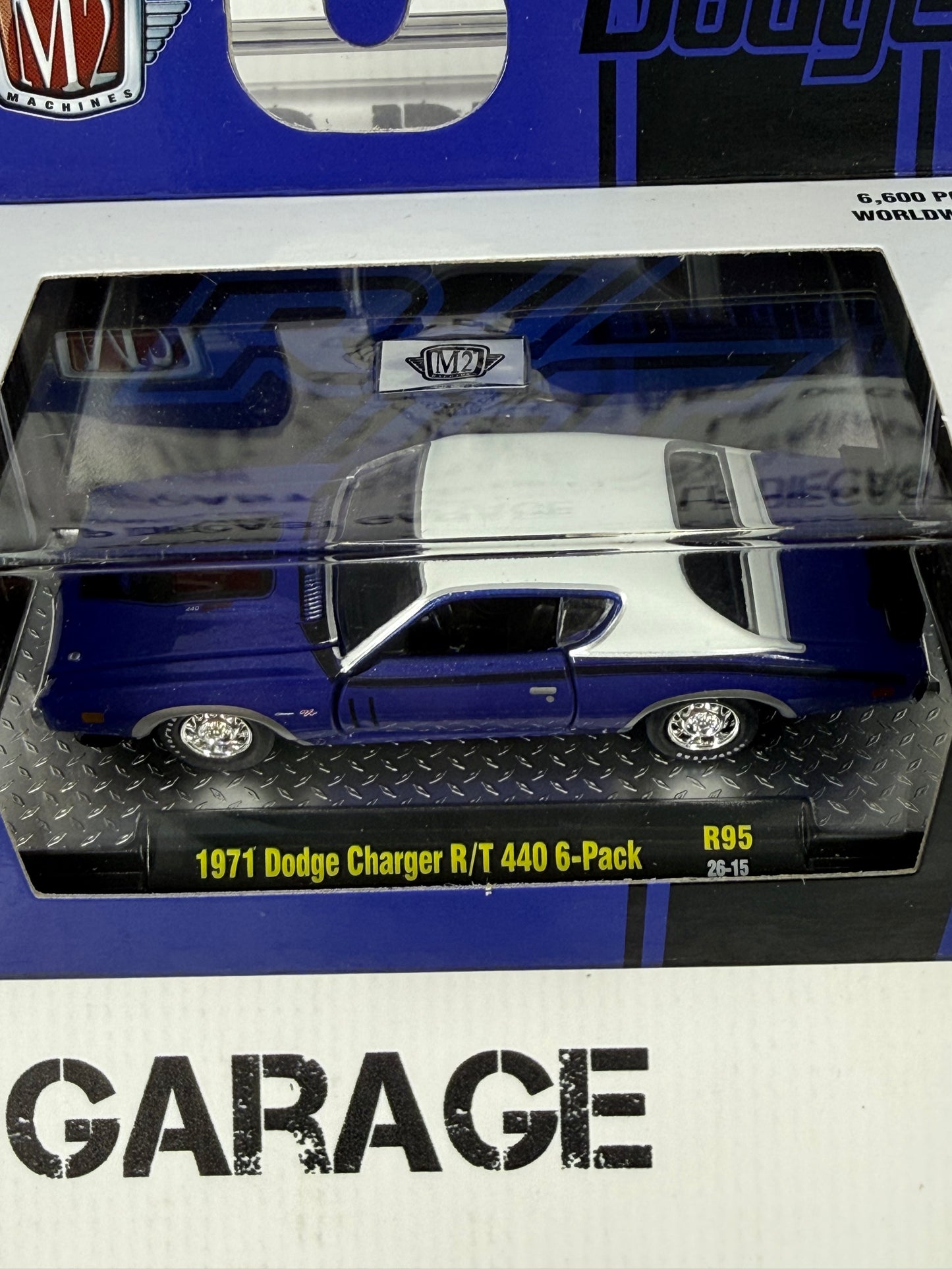 M2 1971 Dodge Charger R/T 440 Purple 1:64 Diecast Detroit Muscle