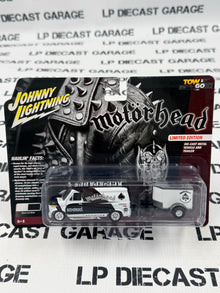 JOHNNY LIGHTNING 1977 Ford Van w/ Trailer Motorhead 1:64 Diecast Tow & Go