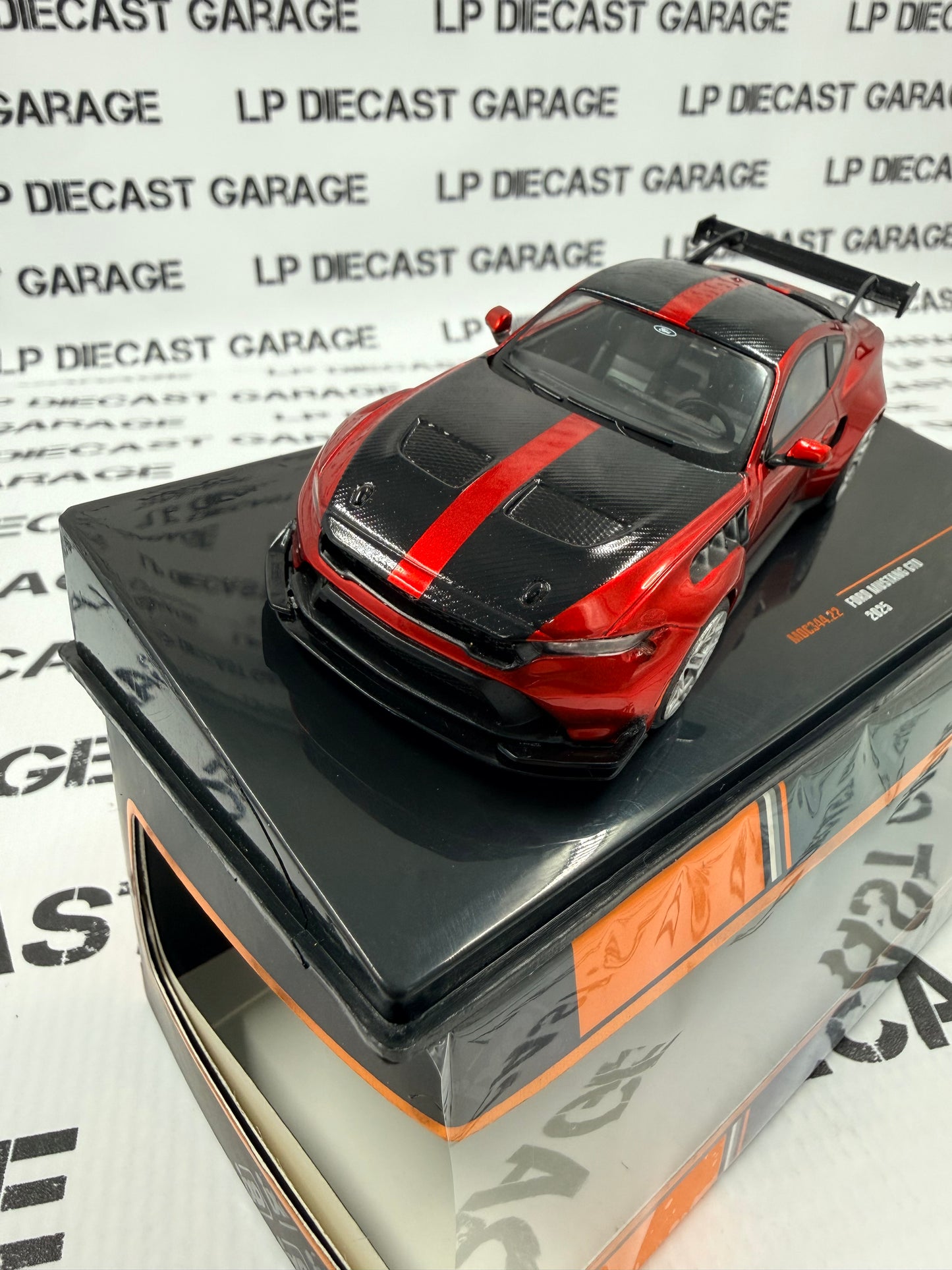 IXO Models 2025 Ford Mustang GTD Metallic Red 1:43 Diecast