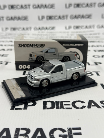 GCD Shoom Dodge Ram SRT10 Silver Truck 1:64 Diecast