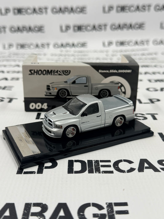 GCD Shoom Dodge Ram SRT10 Silver Truck 1:64 Diecast