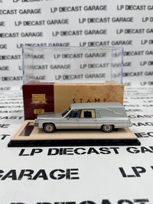 STAMP MODELS 1980 Cadillac Superior Hearse Silver 1:43 Scale Resin Model