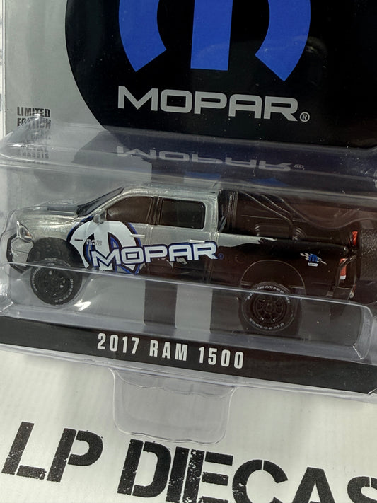 RAW CHASE GREENLIGHT 2017 Ram 1500 Mopar Blue 1:64 Diecast Hobby Exclusive