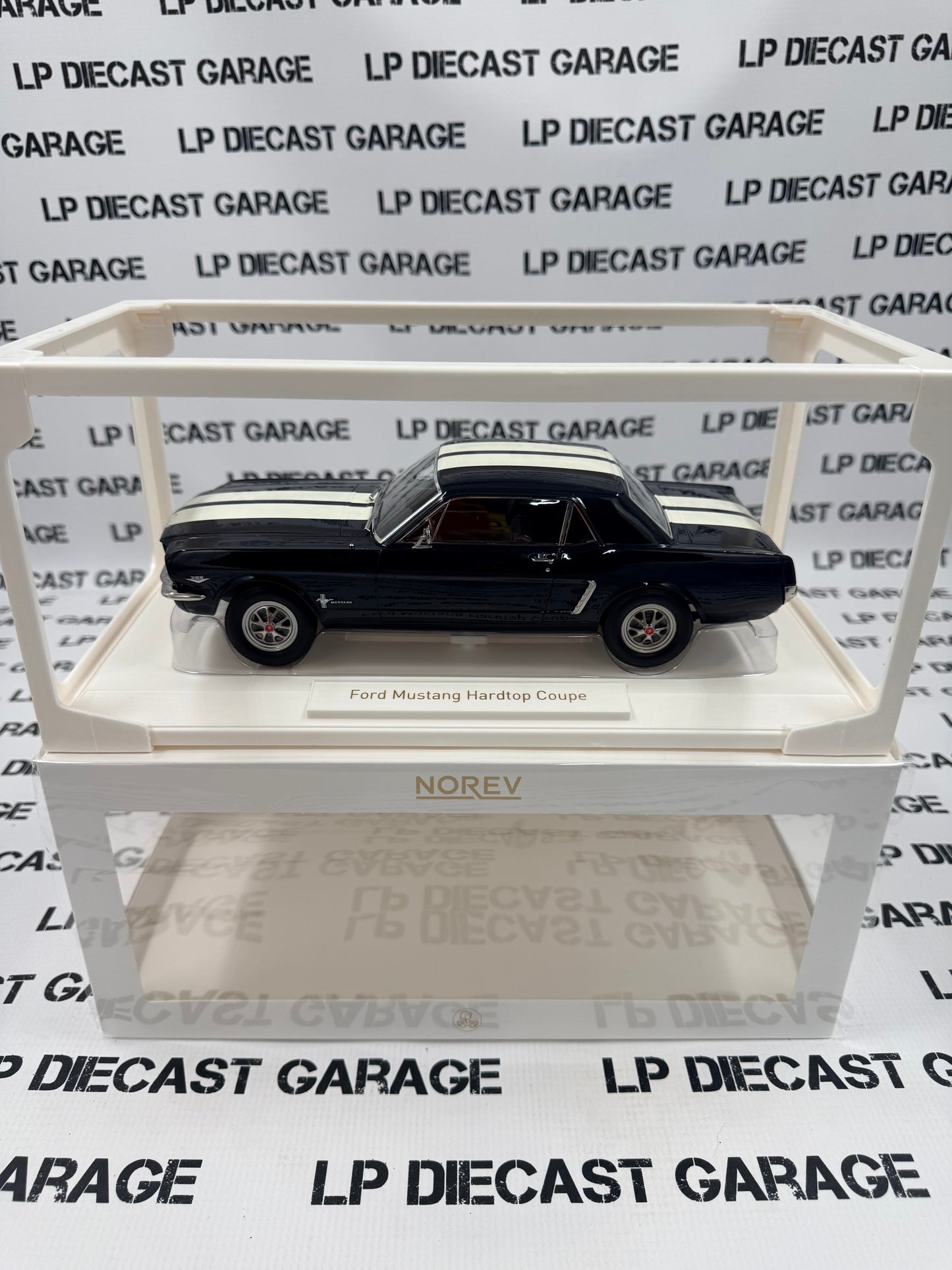 NOREV 1965 Ford Mustang Coupe Nightmist Blue 1:18 Diecast Limited Edition