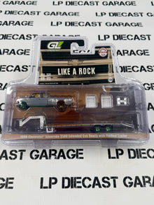 RAW CHASE GREENLIGHT 1998 Chevrolet Silverado 3500 White w/ Gooseneck Trailer 1:64 Diecast OBT Exclusive