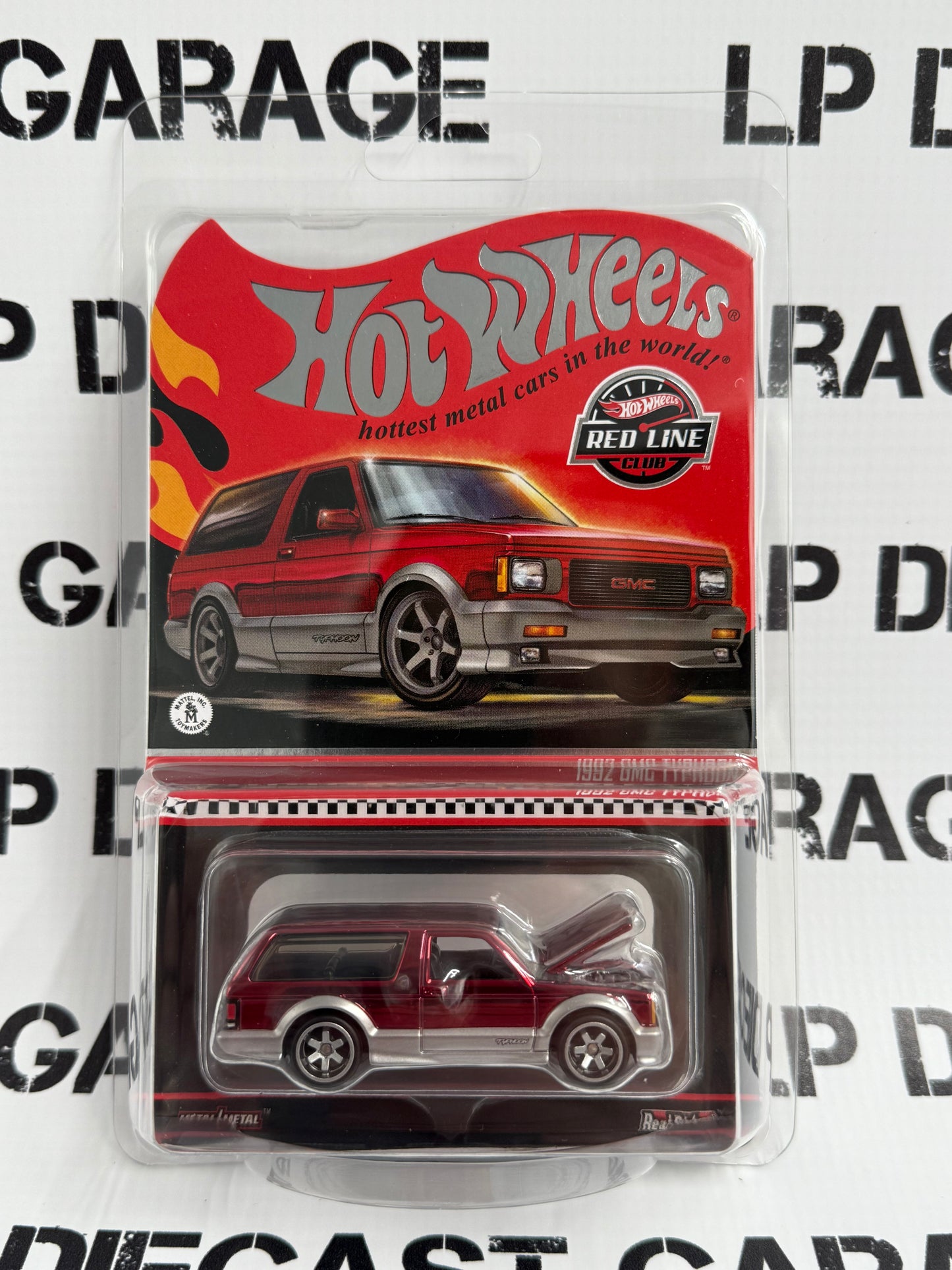 HOT WHEELS 1992 GMC Typhoon Red RLC Club 1:64 Diecast