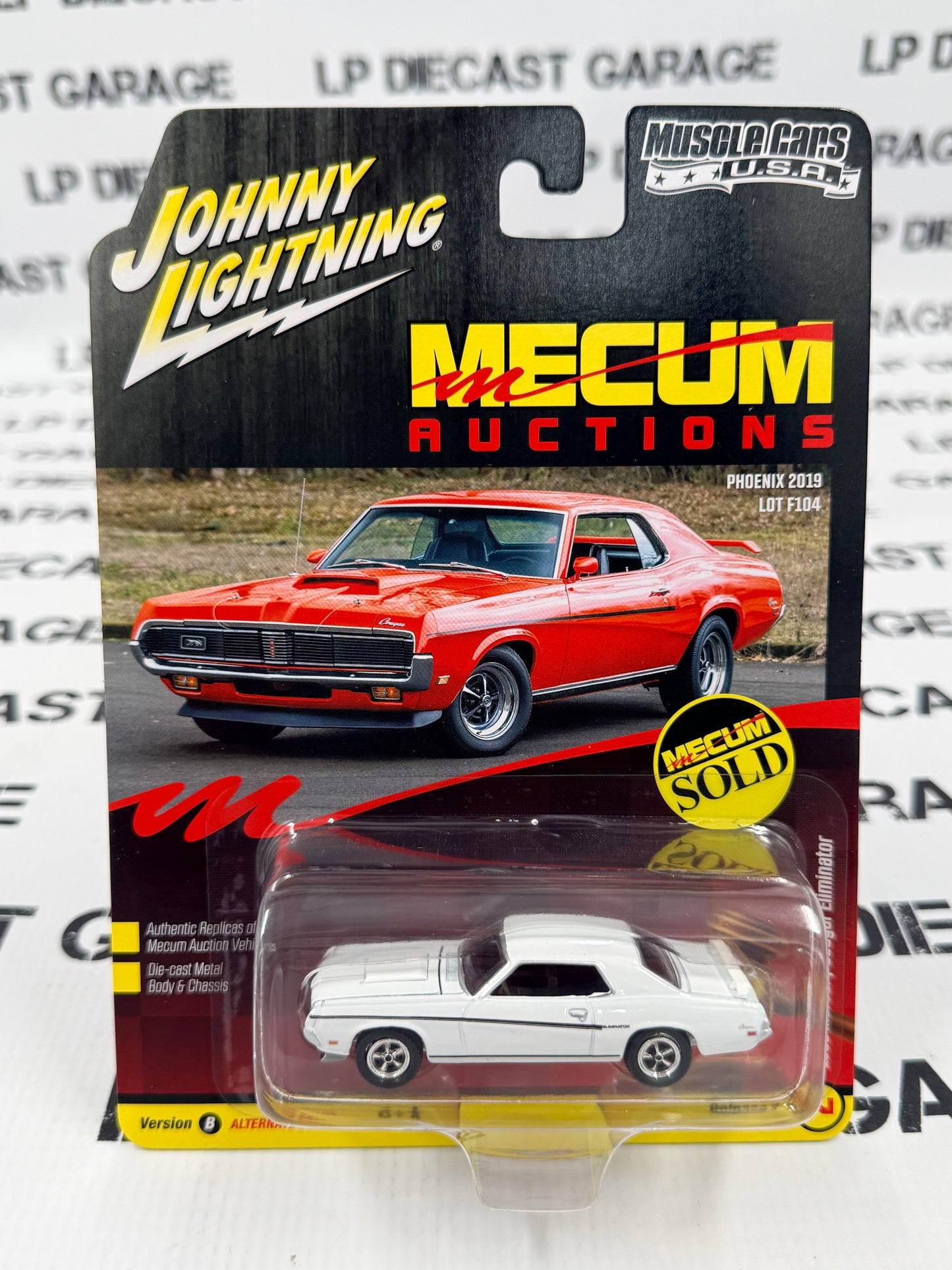 JOHNNY LIGHTNING 1969 Mercury Cougar Eliminator White 1:64 Diecast Mecum