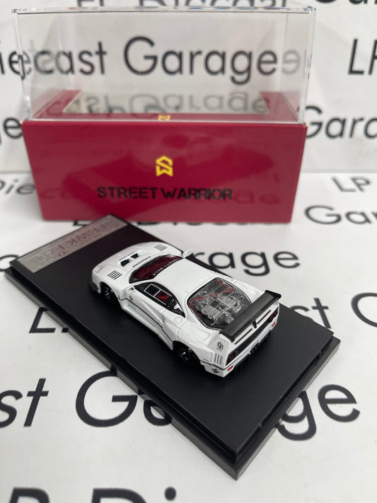 STREET WARRIOR Ferrari F40 LBWK White 1:64 Diecast Ghost Player