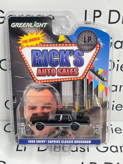CHASE GREENLIGHT 1988 Chevrolet Caprice Classic Black LP Exclusive 1:64 Diecast Ricks Auto Sales