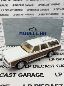 MCG Model Car Group 1985 Chevrolet Caprice Estate Wagon White 1:18 Diecast