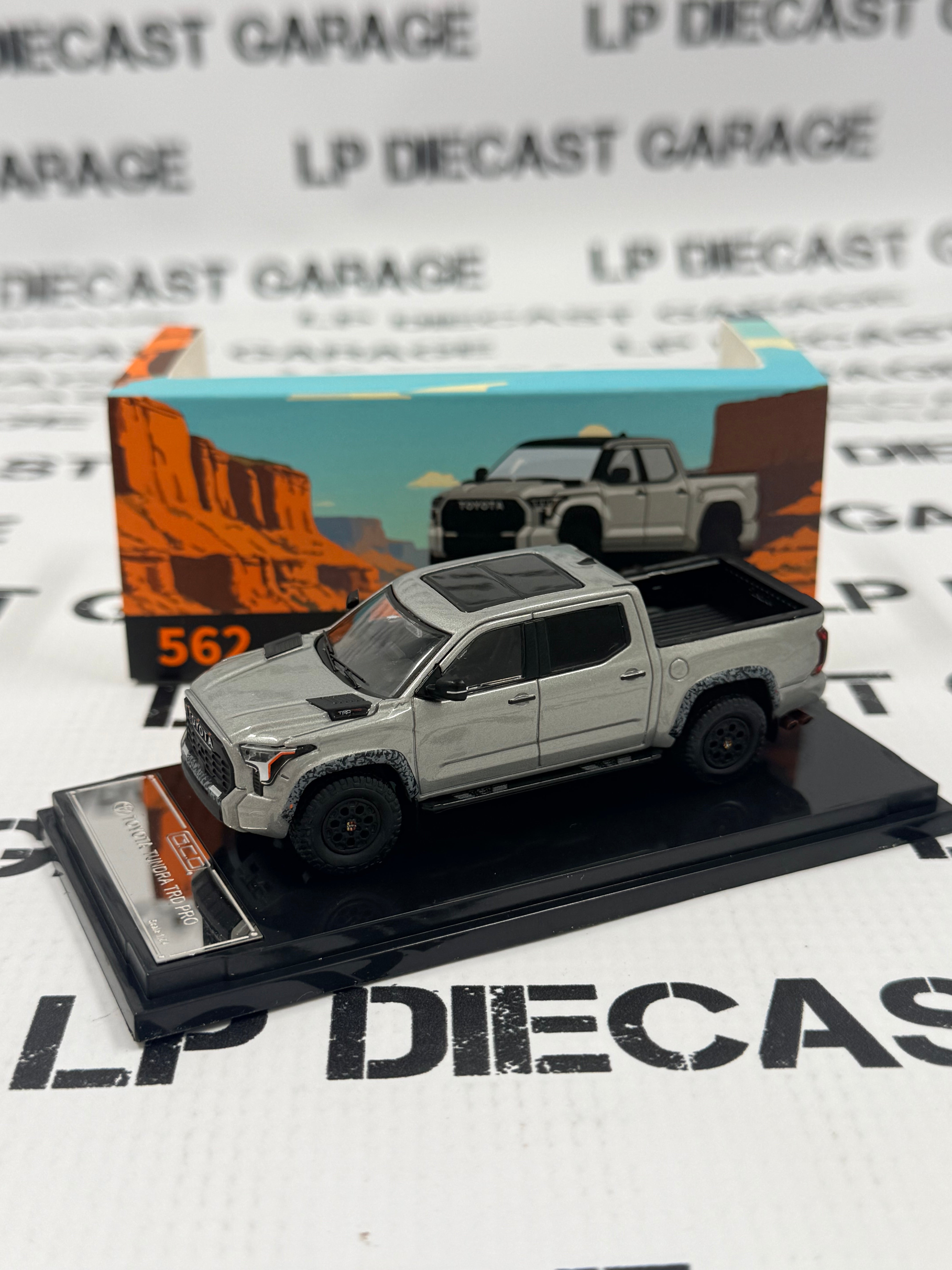GCD 2024 Toyota Tundra TRD Pro Silver Truck 1:64 Diecast – LP