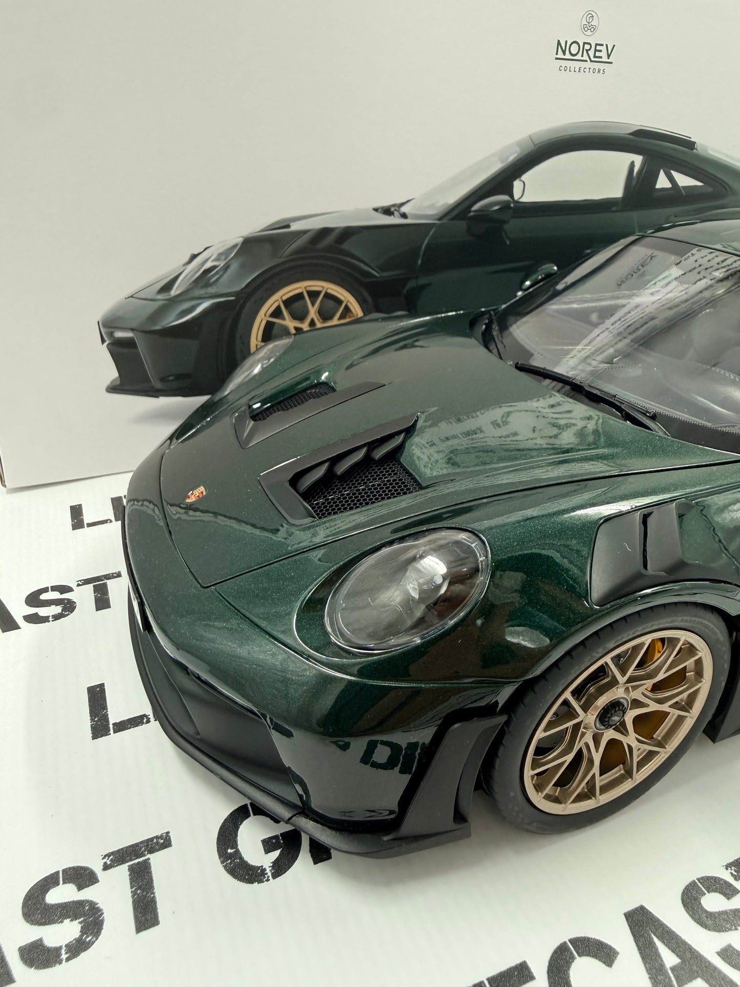 NOREV 2022 Porsche 911 GT3 RS Jetgreen Metallic 1:12 Scale Diecast