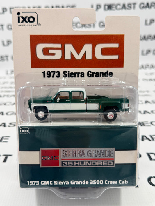 IXO Models 1973 GMC Sierra Grande 3500 Dually Green White 1:64 Diecast