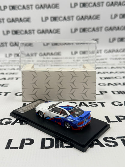 RHINO MODELS BMW 850CSi E31 White & Blue 1:64 Diecast Ghost Player