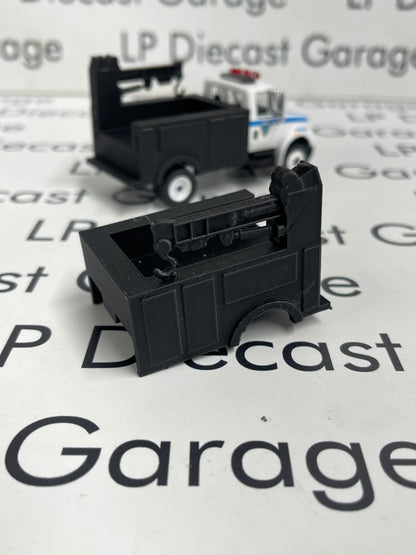 3D Printed Customs Black Service Bed Fits Greenlight International Durastar 1:64 Diecast Trucks
