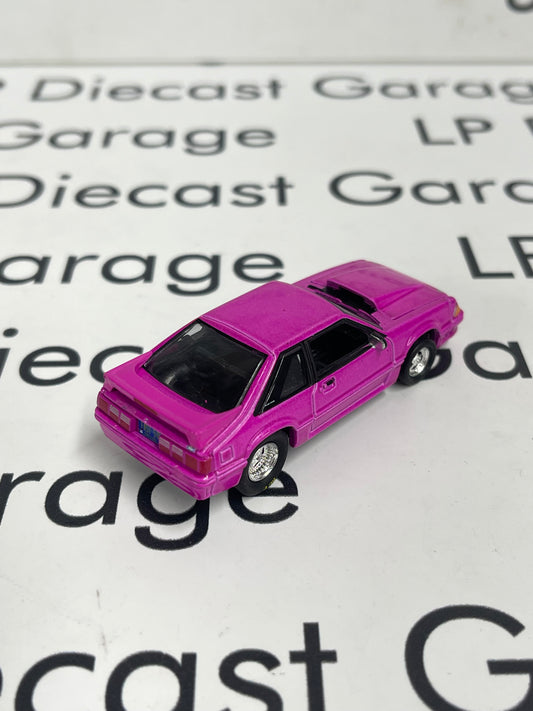GREENLIGHT 1989 Ford Mustang GT Pink LOOSE 1:64 Diecast