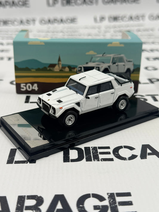 GCD Shadow PRO 1987 Lamborghini LM002 Truck White 1:64 Diecast