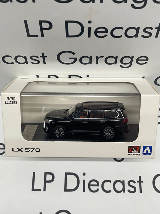 LCD MODELS 2018 Lexus LX 570 Black with Red Interior 1:64 Diecast