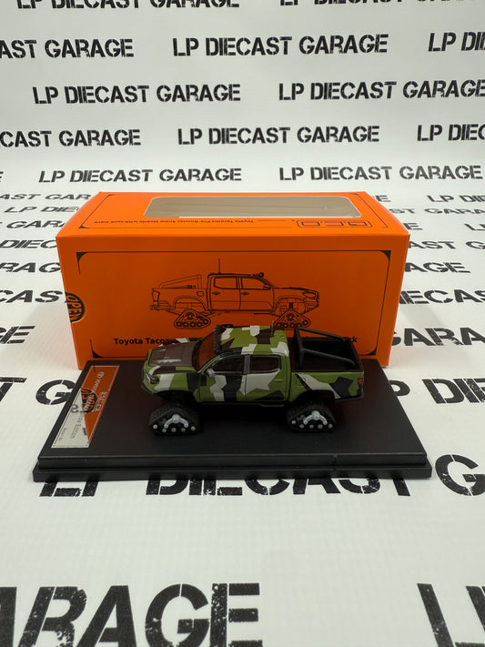 GCD 2023 Toyota Tacoma Snowmobile Camo with Tracks 1:64 Diecast