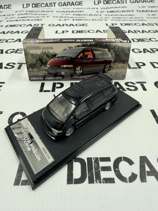 MORTAL MODEL 1997 Toyota Previa Black Van TCR10 1:64 Diecast APAxpo