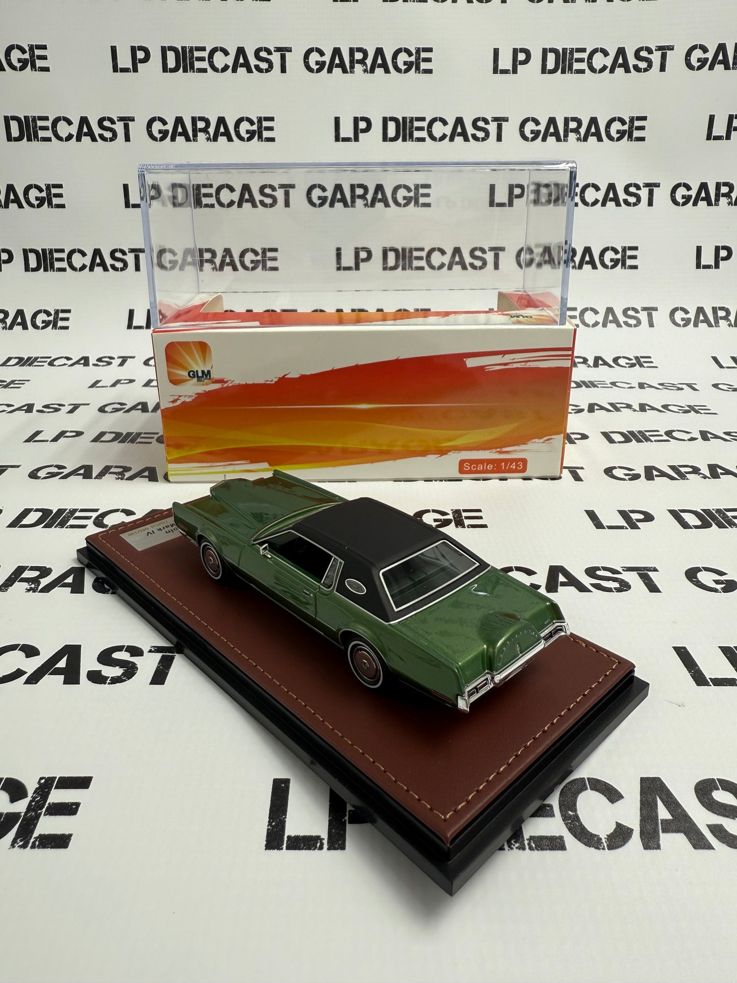 GLM 1972 Lincoln Continental Mark IV Green 1:43 Scale Resin Model Light Ivy Moondust Poly