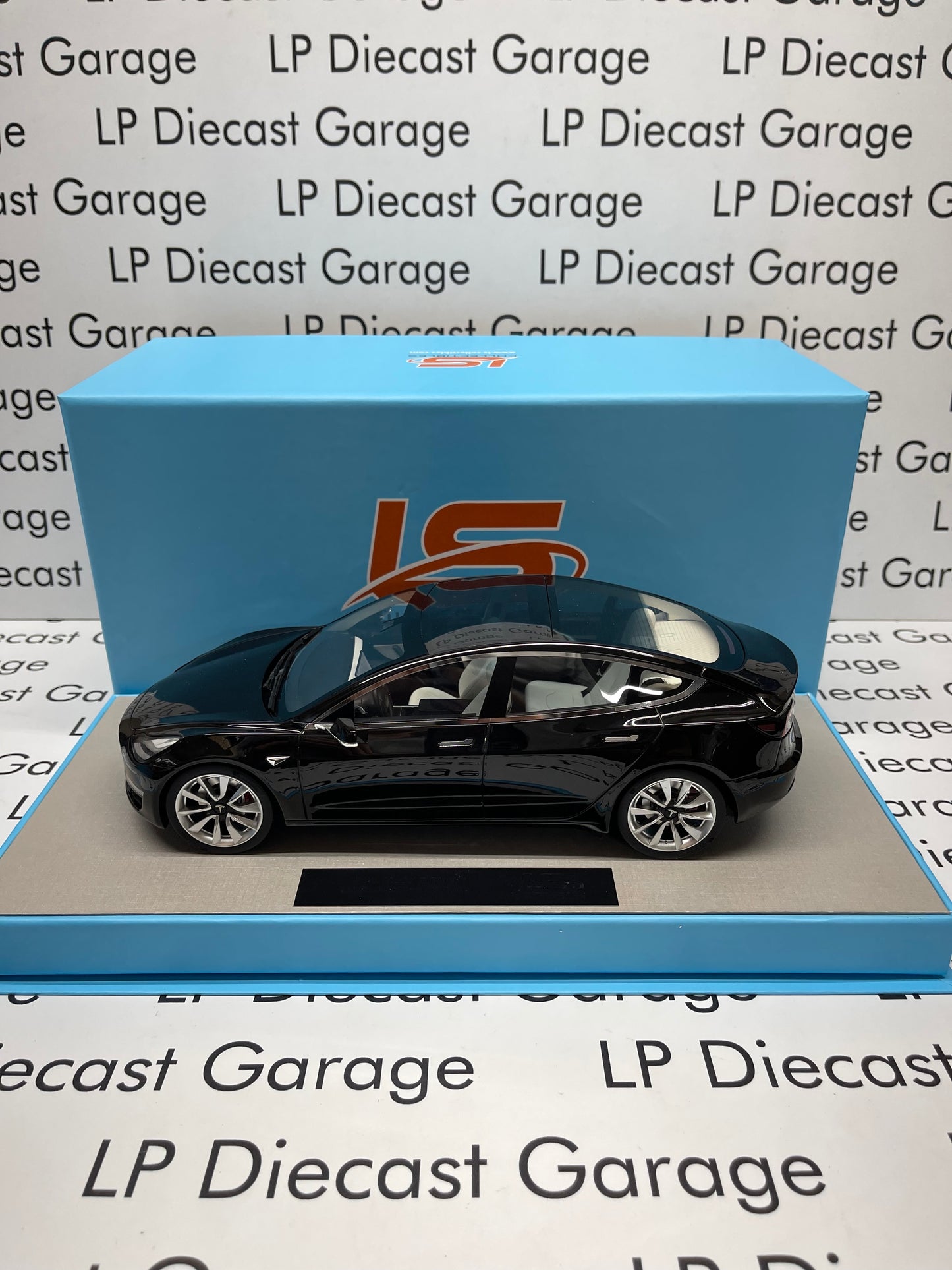 LS Collectibles 2017 Tesla Model 3 Black Resin Model 1:18 Scale not Diecast