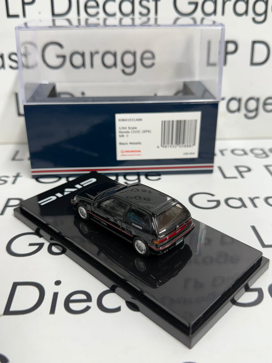 HOBBY JAPAN Honda Civic EF9 SIR II Black Metallic 1:64 Diecast